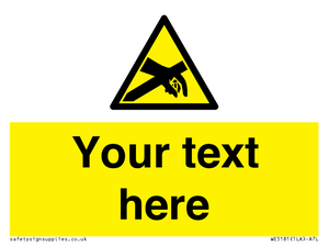 Custom Anti-Static Warning Sign